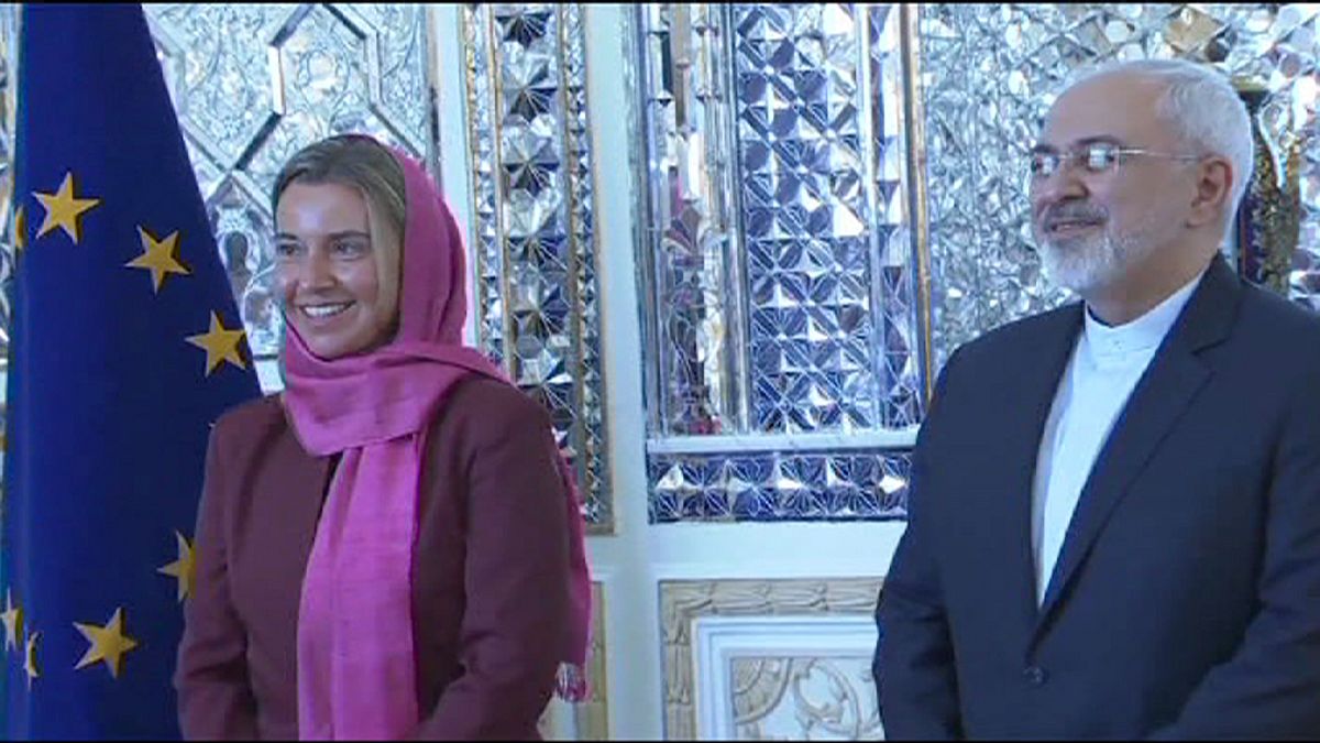 EU foreign policy chief in Iran for discussions on implementing nuclear deal