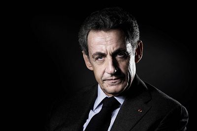 The former French president Nicolas Sarkozy in Paris.