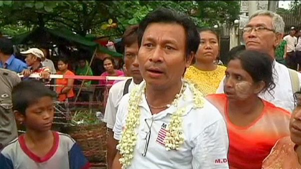 Une amnistie à quatre mois des élections au Myanmar Une amnistie à quatre mois des élections au Myanmar