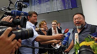 Le dissident chinois Ai Weiwei en Allemagne