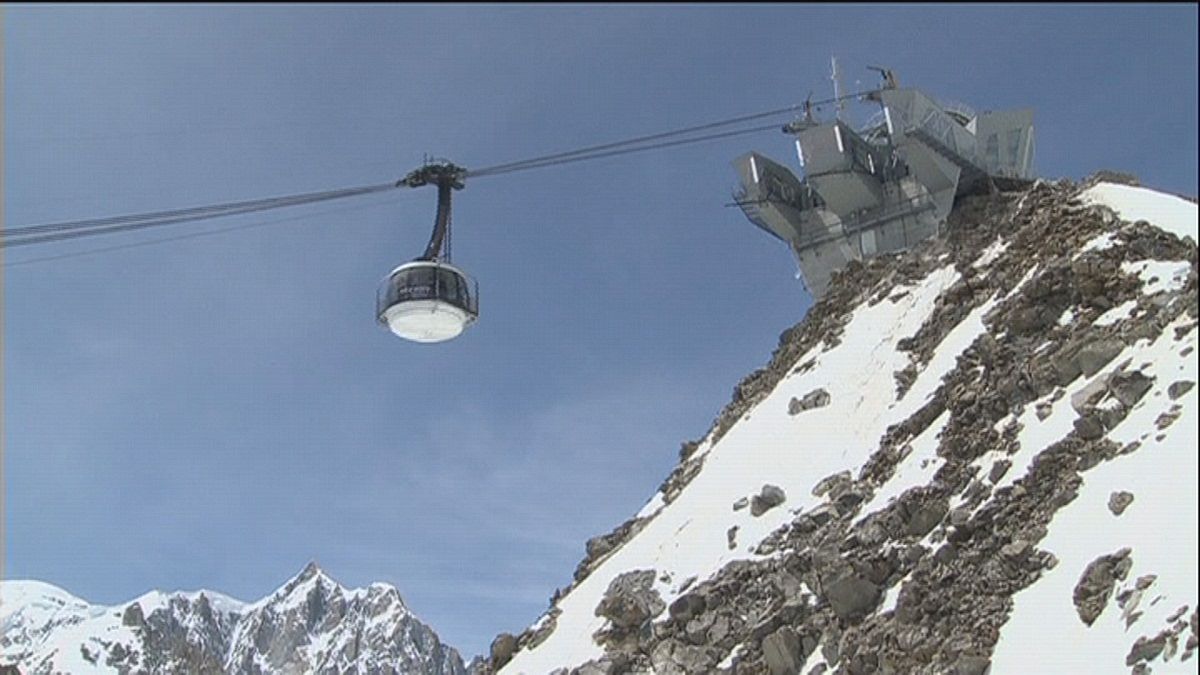 Mont-Blanc'da zirveye ulaşmanın en keyifli yolu: "Skyway"