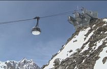 Mont-Blanc'da zirveye ulaşmanın en keyifli yolu: "Skyway"