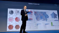 Image: CEO of Cambridge Analytica Alexander Nix speaks at the 2016 Concordi
