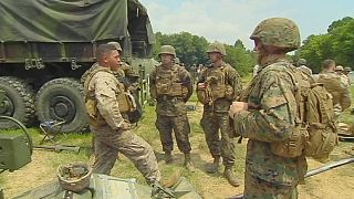 Les Marines américains sous pression