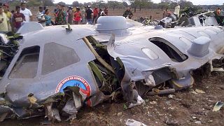 Colombia military plane crashes killing all eleven on board