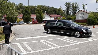 Discreto funeral de la hija de Whitney Houston