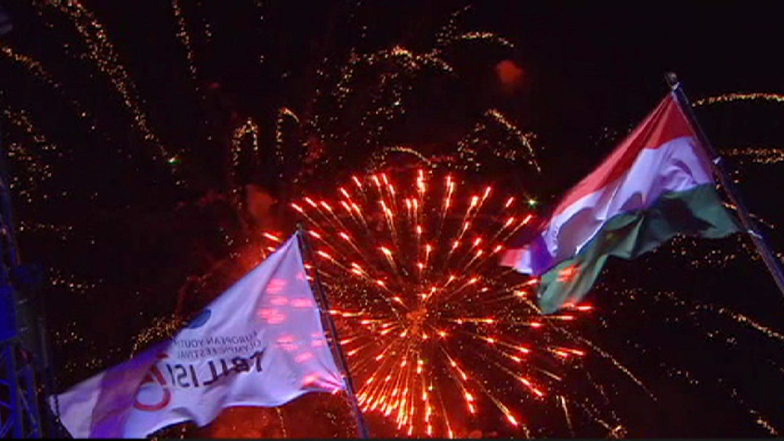 Cerimonia-show per la chiusura dei Giochi Olimpici Europei Giovanili