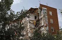 Madrid apartment building collapses