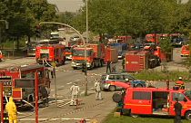آتش سوزی در هامبورگ آلمان
