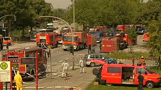 Decenas de heridos en el incendio de una carpintería en Hamburgo