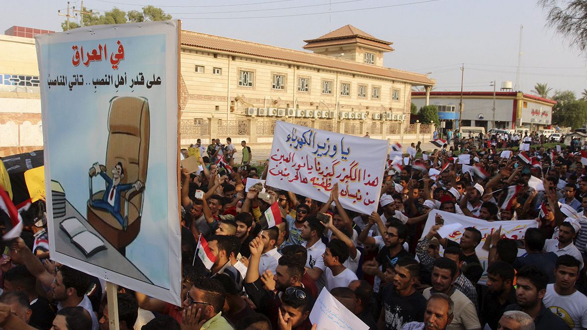 Protestas contra el gobierno iraquí por los cortes de electricidad
