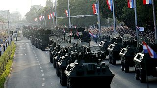 Kroaten feiern mit Militärparade Sieg über Serben vor 20 Jahren