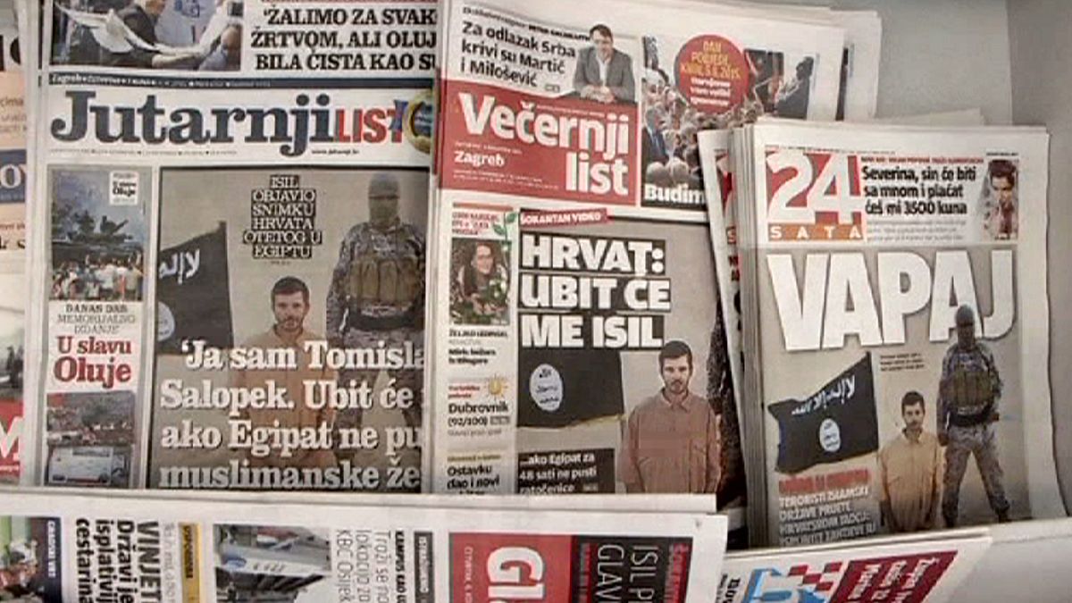 مهلت گروه منتسب به داعش برای آزادی شهروند کرواسی به سر می رسد