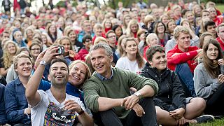 Norwegian youth return to Utoya island