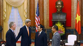 Kerry hails Vietnam ties while urging progress on human rights