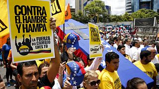 Venezuelan opposition hold protestin Caracas against food shortages