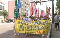 Hundreds rally against security bills as Nagasaki marks bomb anniversary