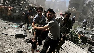 '31 dead in Syrian government air strikes' close to Damascus