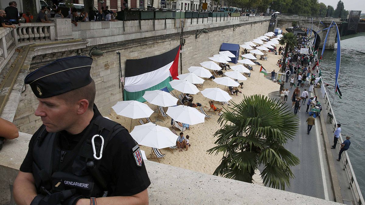 Proteste gegen "israelischen" Strand in Paris