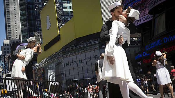 Les 70 ans du fameux baiser de Times Square Les 70 ans du fameux baiser de Times Square