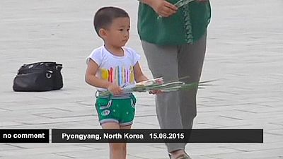 Kuzey Kore'nin başkenti Pyongyang'da II. Dünya Savaşı'nın bitişi