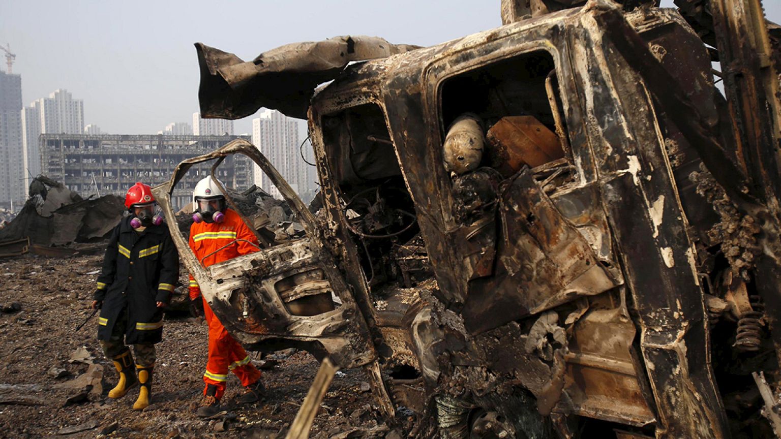 Tianjin : l'armée reconnaît la présence de cyanure, le bilan s'aggrave