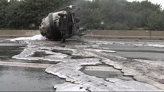 Cortada la A1 en Alemania por un vertido de aluminio