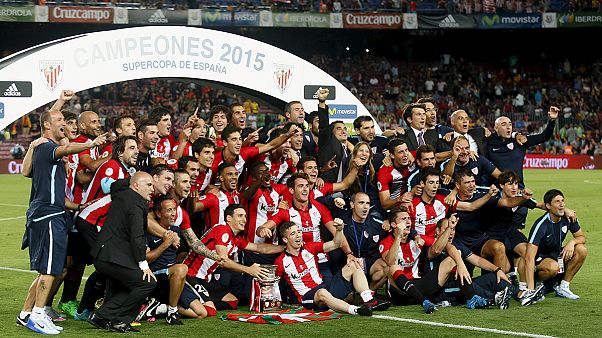 Supercoupe d'Espagne : le trophée pour Bilbao, pas de sextuplé pour le Barça Supercoupe d'Espagne : le trophée pour Bilbao, pas de sextuplé pour le Barça