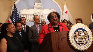 Image: California State Assembly member Shirley Weber, D-San Diego, speaks 
