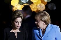Brasilianisch-deutsche Regierungskonsultationen: Merkel und sechs Minister in Brasilia eingetroffen