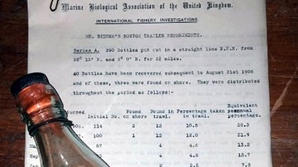 109 éven át utazott a palackba zárt üzenet 109 éven át utazott a palackba zárt üzenet