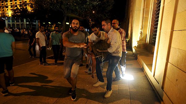 Beirut protesters clash with police at demonstration over uncollected rubbish Beirut protesters clash with police at demonstration over uncollected rubbish