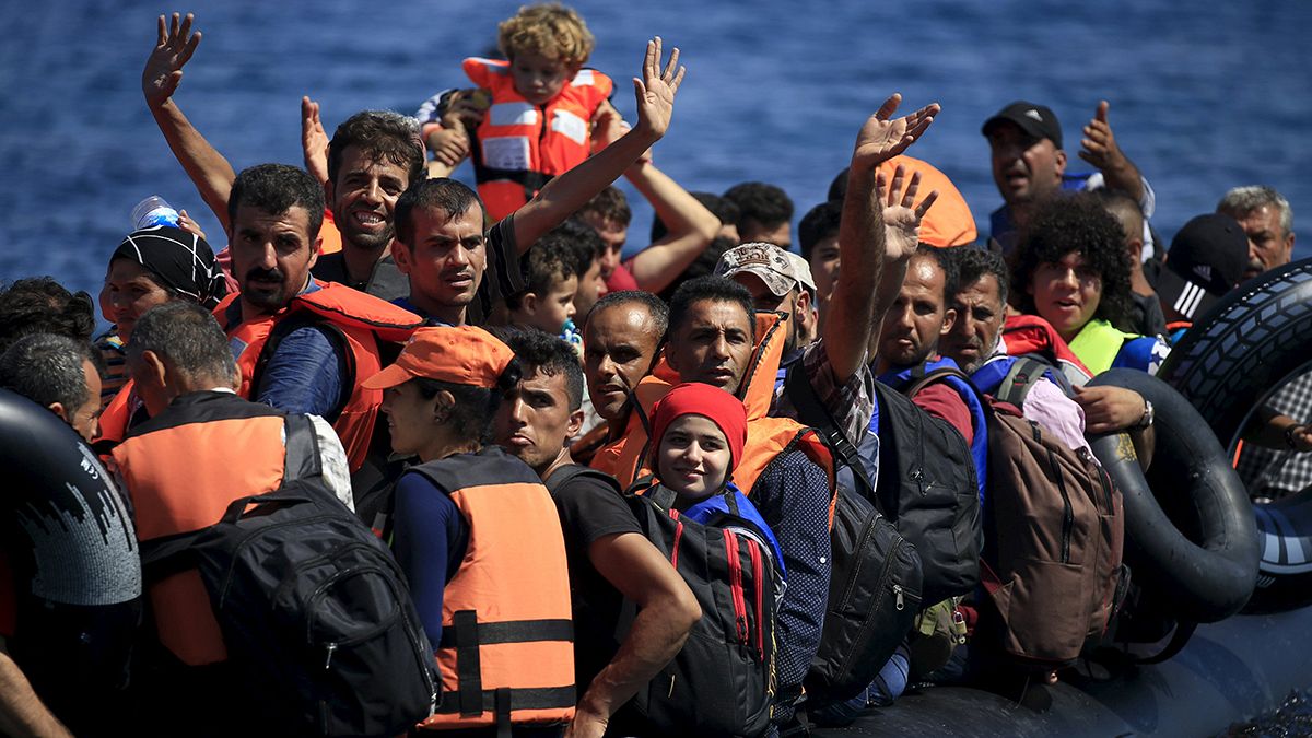 قاچاق مهاجران از ترکیه به جزیره لزوس در دریای اژه