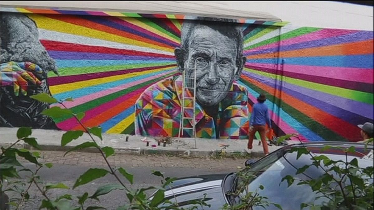 نقاشی دیواری برزیل بازتاب مشکلات اجتماعی