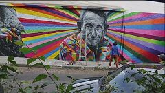 Brasilianische Straßenkunst prangert Probleme an