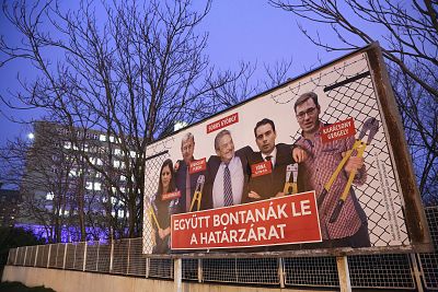 An anti-Soros Fidesz billboard in Budapest.