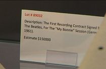Beatles first recording contract up for auction