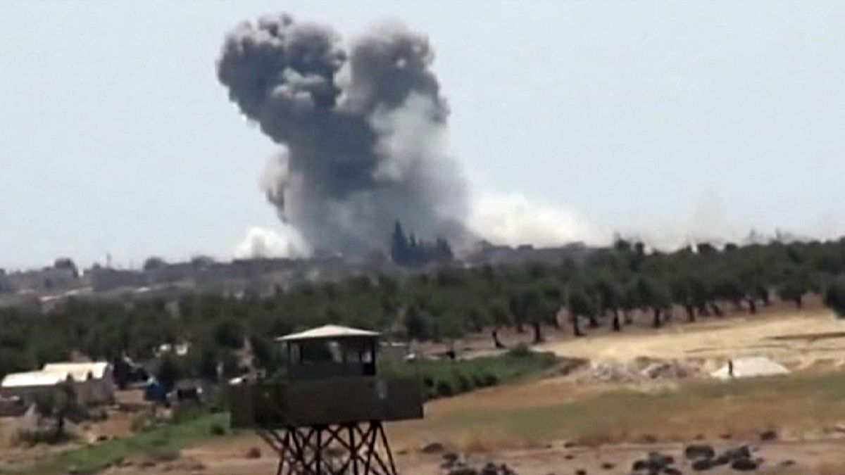 بمباران مواضع داعش در شمال سوریه