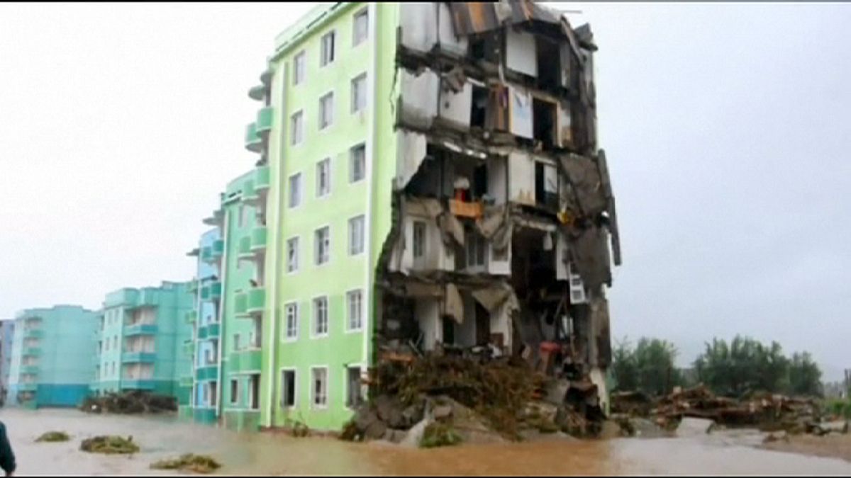 مقتل 40 شخصا بسبب الفيضانات في كوريا الشمالية