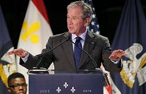 George W. Bush am Tiefpunkt seiner politischen Karriere
