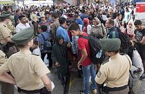 Des centaines de migrants arrivent à Munich en train