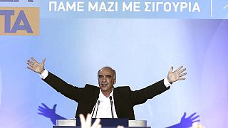 Ελλάδα: Ομιλία Μεϊμαράκη στη Ρηγίλλης παρουσία Καραμανλή, Σαμαρά