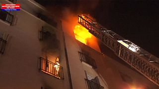 Paris'te son on yılın en büyük yangını :8 ölü