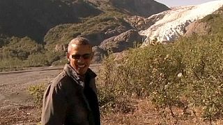 US president tours Resurrection Bay to highlight Alaska climate change