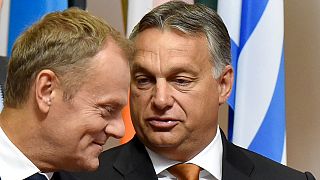 رئيس وزراء المجر في بروكسل طالبا دعما أوروبيا للقوانين المجرية الجديدة المتشددة الخاصة بالهجرة.