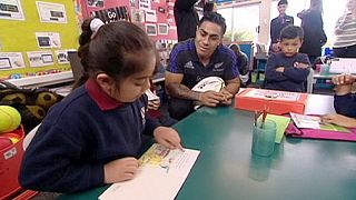 All Blacks enjoy World Cup send off in school visit