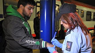 Czech police marking refugees directly on their skin