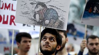 Istanbul: hundreds rally in support of migrants