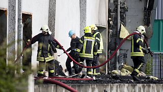 Verletzte nach Feuer in Flüchtlingsheim in Heppenheim