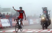 Aru retains lead in Vuelta as De Marchi claims stage 14 win